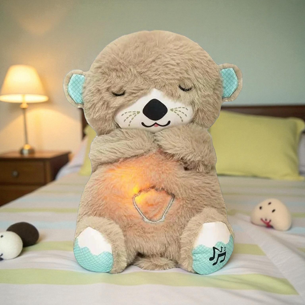 Breathing Teddy Bear Plush Toy 30CM | Calming Sleep Soft Toy with Breathing Motion | Anti-Anxiety Comfort Teddy for Kids & Babies