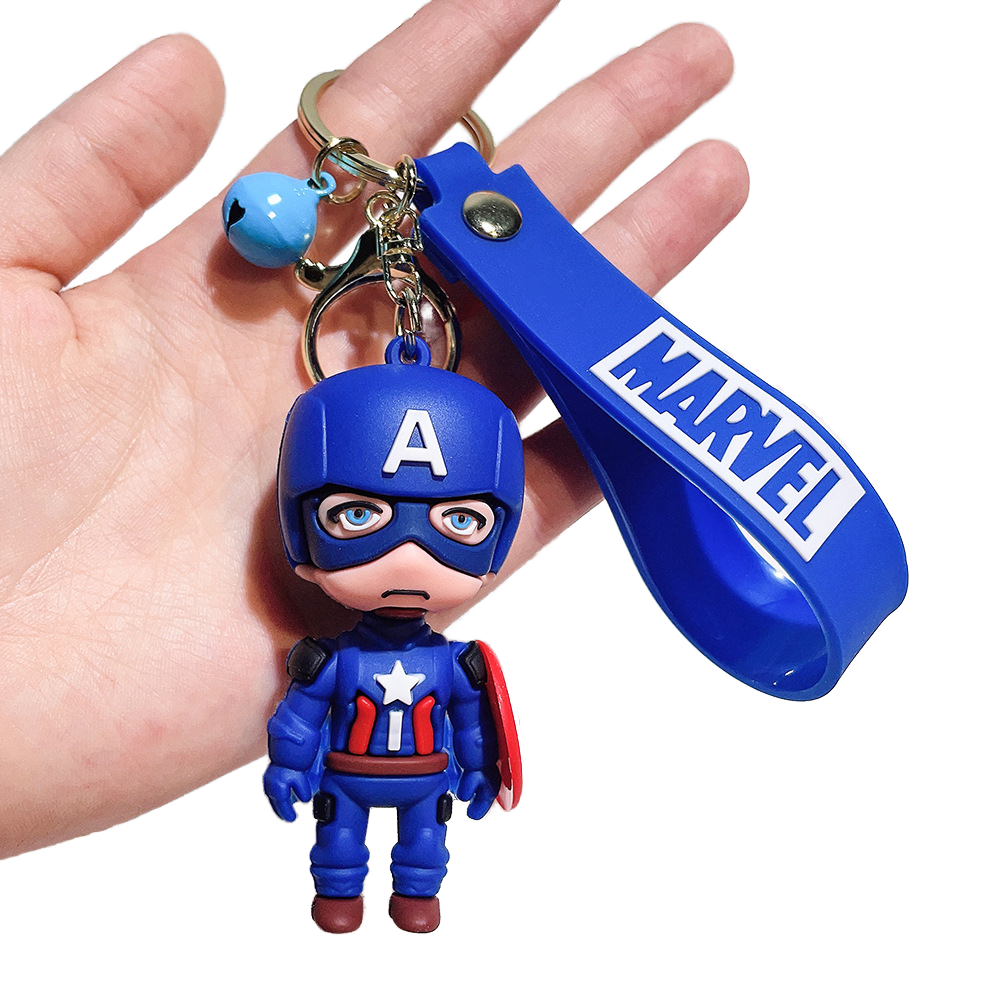 Marvel Captain America Keychain | Superhero Shield Keyring | Captain America Keychain Gift