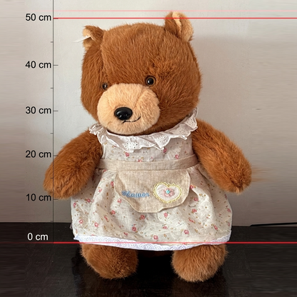 Blossom Teddy Bear Soft Toy 50CM | Brown Plush Teddy Bear | Cute Stuffed Animal Gift for Kids & Girlfriend