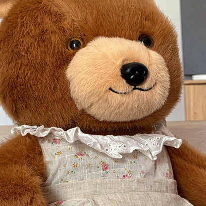 Blossom Teddy Bear Soft Toy 50CM | Brown Plush Teddy Bear | Cute Stuffed Animal Gift for Kids & Girlfriend