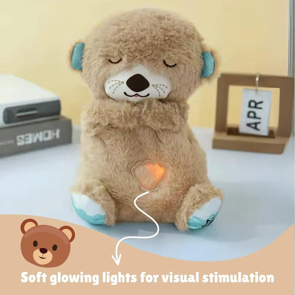 Breathing Teddy Bear Plush Toy 30CM | Calming Sleep Soft Toy with Breathing Motion | Anti-Anxiety Comfort Teddy for Kids & Babies