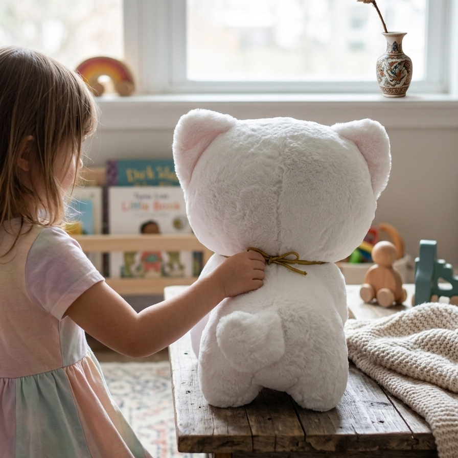 Chow Chow Dog Plush Toy 50CM | Big Fluffy Stuffed Dog Soft Toy | Cute Puppy Teddy Bear for Kids