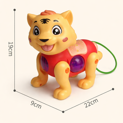Cute Plastic Walking & Dancing Toy Animal Lion Pet Simba With Light & Music For Kids