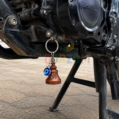 Guardian Bell Keychain | Lucky Riding Bell Keyring for Bikes & Cars | Protection Charm Keychain Gift