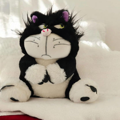 Angry Cat Plush Toy Lucifer 30CM | Cute Cartoon Cat Soft Toy | Funny Expression Stuffed Animal for Kids