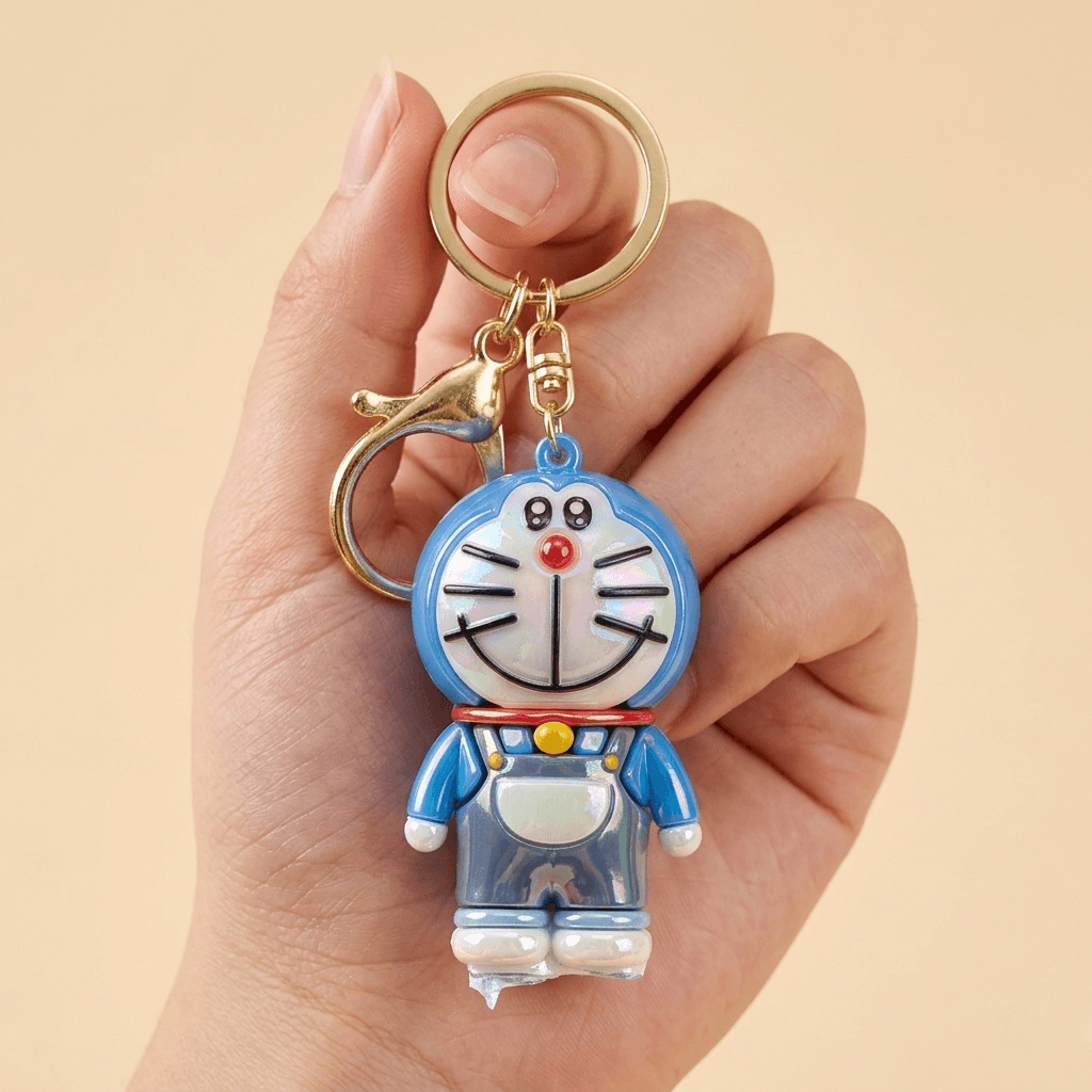 Doraemon Character Keychain | Cute Doraemon Cartoon Keyring for Bags & Keys | Kids Gift