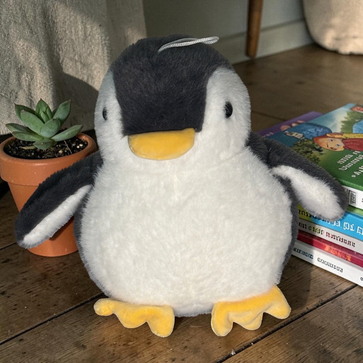 Teddy Bear Penguin Plush Toy 25CM | Flippered Penguin Soft Toy | Cute Stuffed Animal for Kids