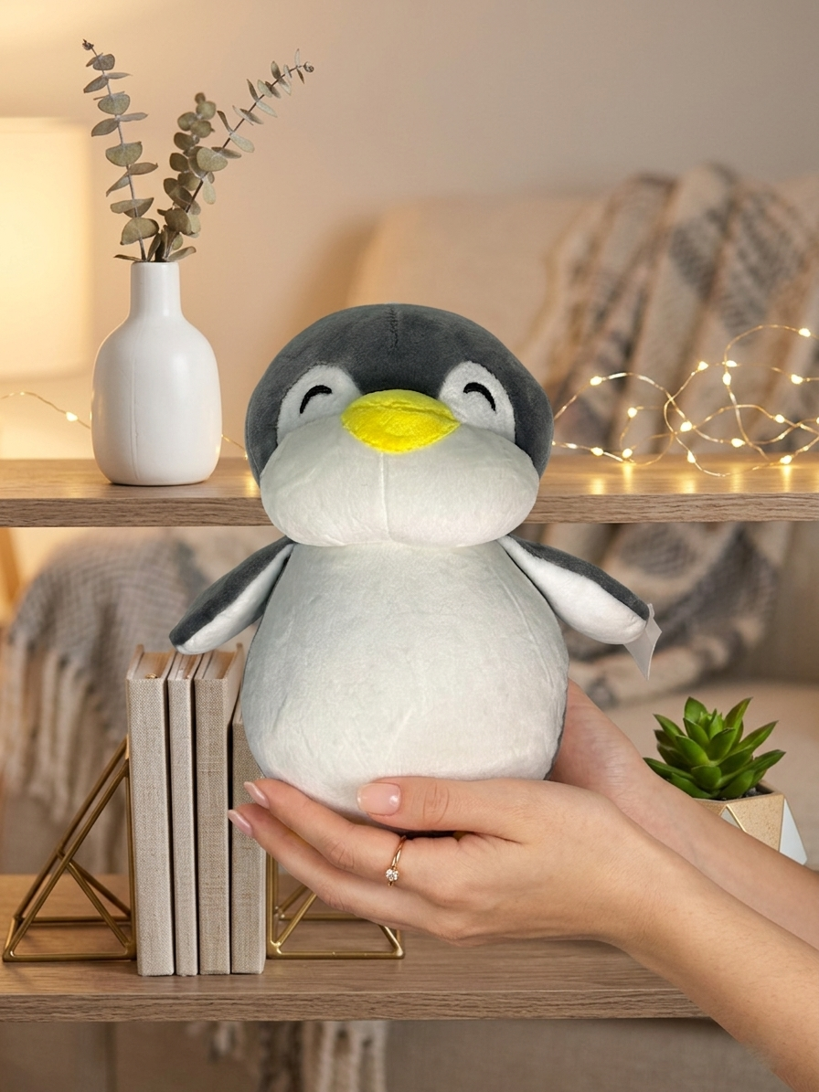Fatty Penguin Plush Toy 25CM | Cute Chubby Penguin Soft Toy | Stuffed Animal Gift for Kids