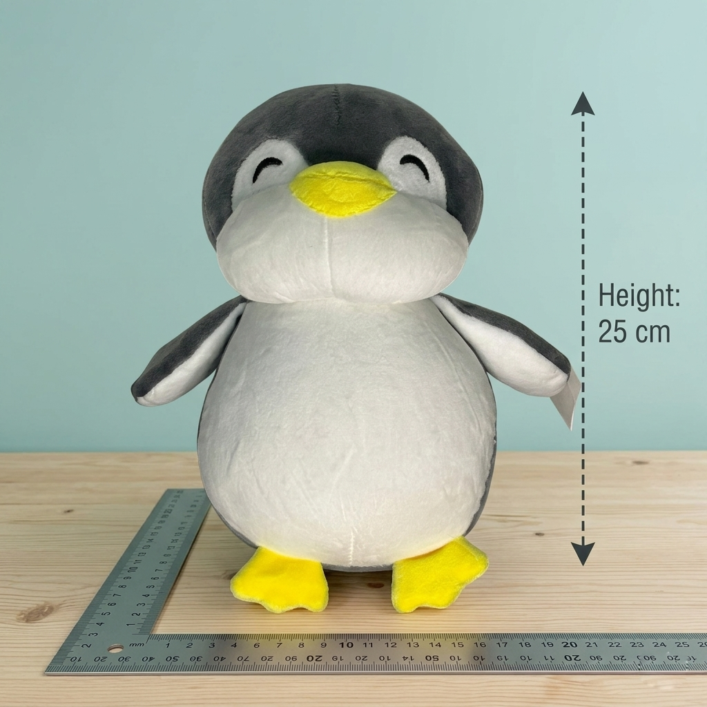 Fatty Penguin Plush Toy 25CM | Cute Chubby Penguin Soft Toy | Stuffed Animal Gift for Kids