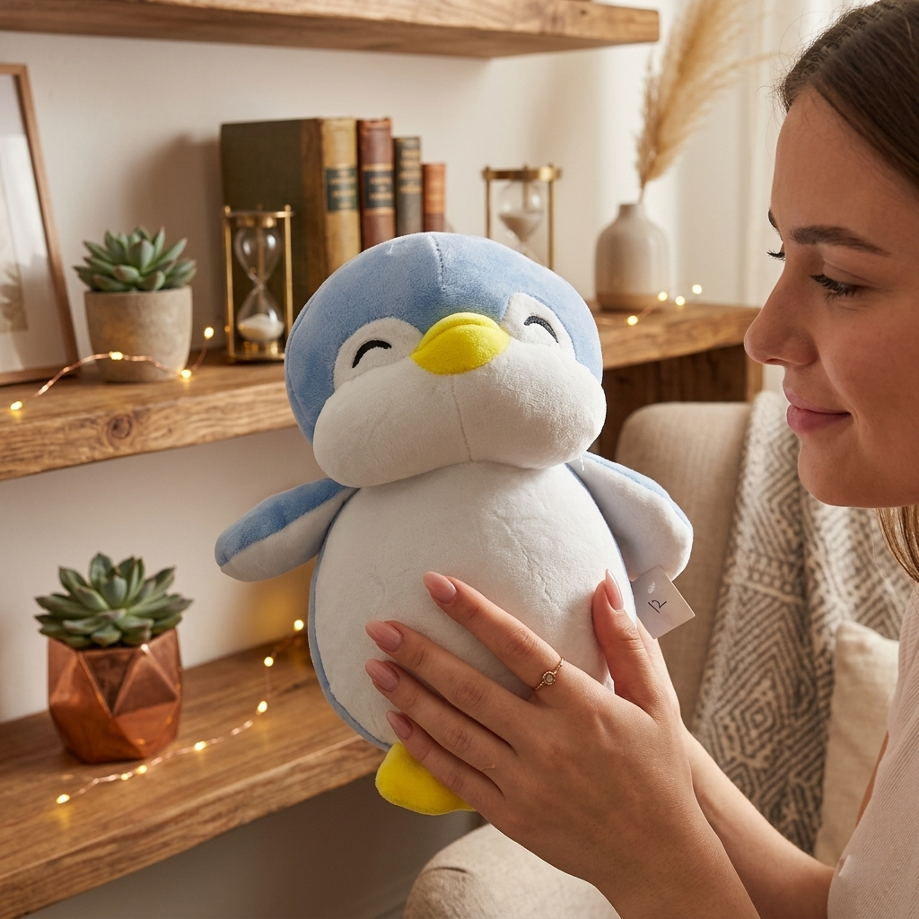 Fatty Penguin Plush Toy 25CM | Cute Chubby Penguin Soft Toy | Stuffed Animal Gift for Kids