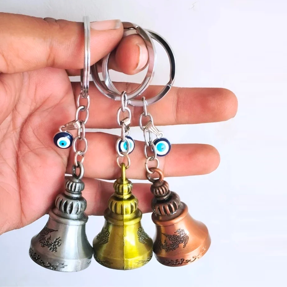 Guardian Bell Keychain | Lucky Riding Bell Keyring for Bikes & Cars | Protection Charm Keychain Gift