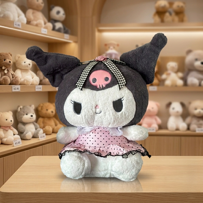 Sanrio Kuromi Plush Toy with Blanket 50CM | Cute Kuromi Soft Toy & Cozy Blanket Set