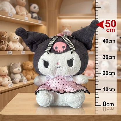 Sanrio Kuromi Plush Toy with Blanket 50CM | Cute Kuromi Soft Toy & Cozy Blanket Set