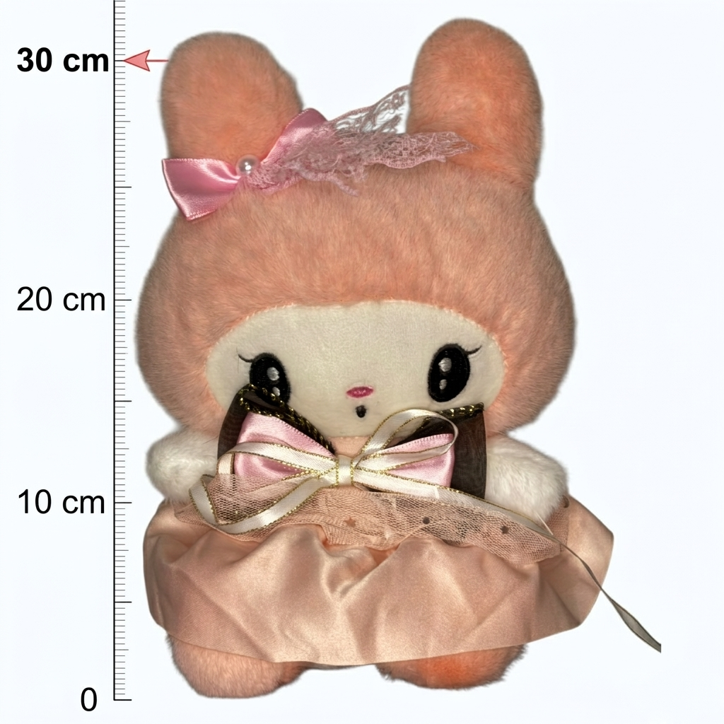 Queen Kuromi Plush Toy 30CM | Cute Cartoon Character Soft Toy | Kawaii Stuffed Doll