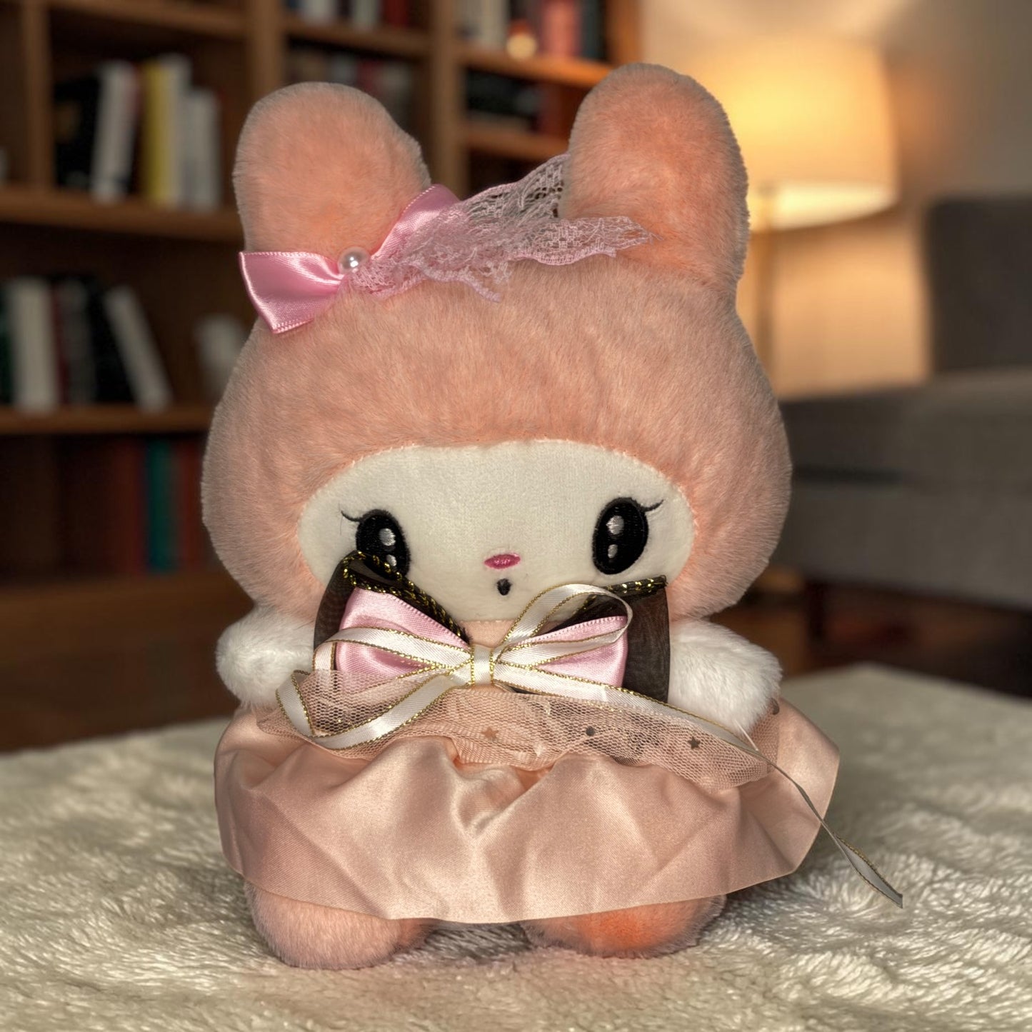 Queen Kuromi Plush Toy 30CM | Cute Cartoon Character Soft Toy | Kawaii Stuffed Doll