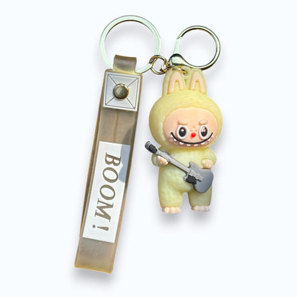 Labubu Coca-Cola Guitar Keychain | Cute Labubu Doll with Coke & Guitar | Trendy Collectible Toy Gift