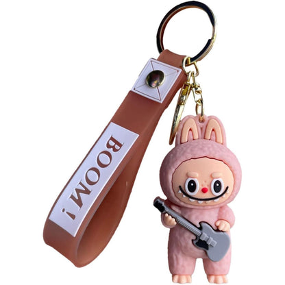 Labubu Coca-Cola Guitar Keychain | Cute Labubu Doll with Coke & Guitar | Trendy Collectible Toy Gift