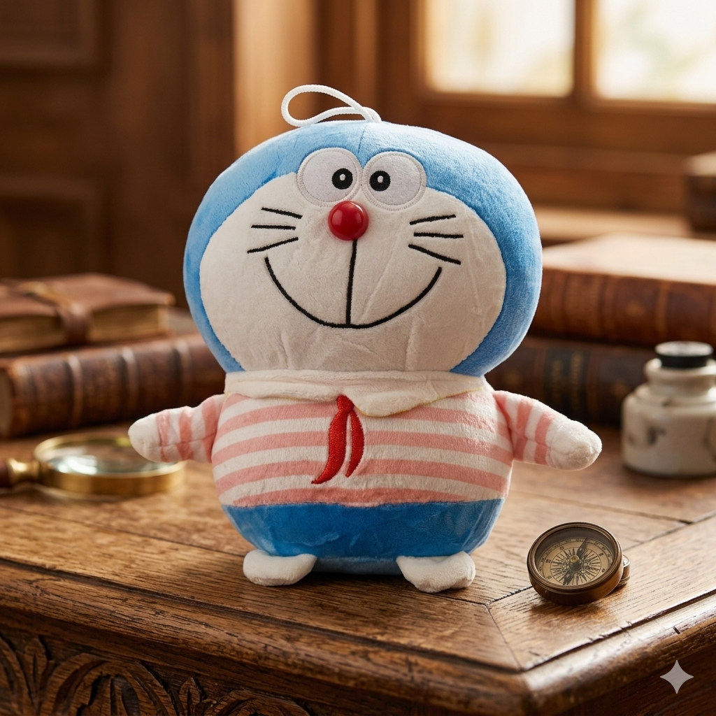 Line Doraemon Plush Soft Toy 30CM | Cute Cartoon Doraemon Teddy | Kawaii Stuffed Animal for Kids
