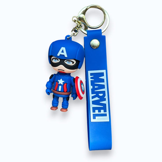 Marvel Captain America Keychain | Superhero Shield Keyring | Captain America Keychain Gift