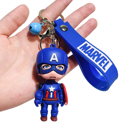 Marvel Captain America Keychain | Superhero Shield Keyring | Captain America Keychain Gift
