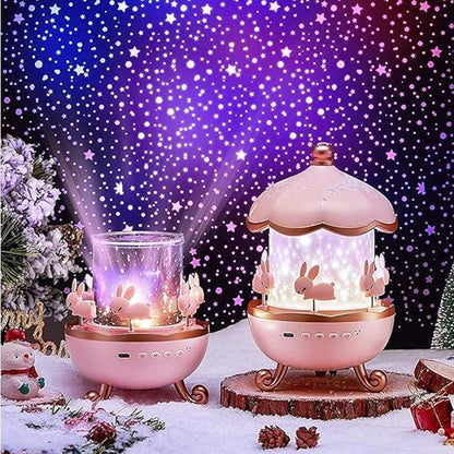 Rabbit Star Projector Night Light Lamp