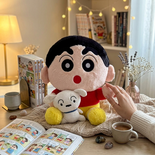 Shinchan Shiro Dog Plush Toy 50CM | Cute Cartoon Puppy Soft Toy | Big Stuffed Animal for Kids
