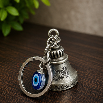 Guardian Bell Keychain | Lucky Riding Bell Keyring for Bikes & Cars | Protection Charm Keychain Gift