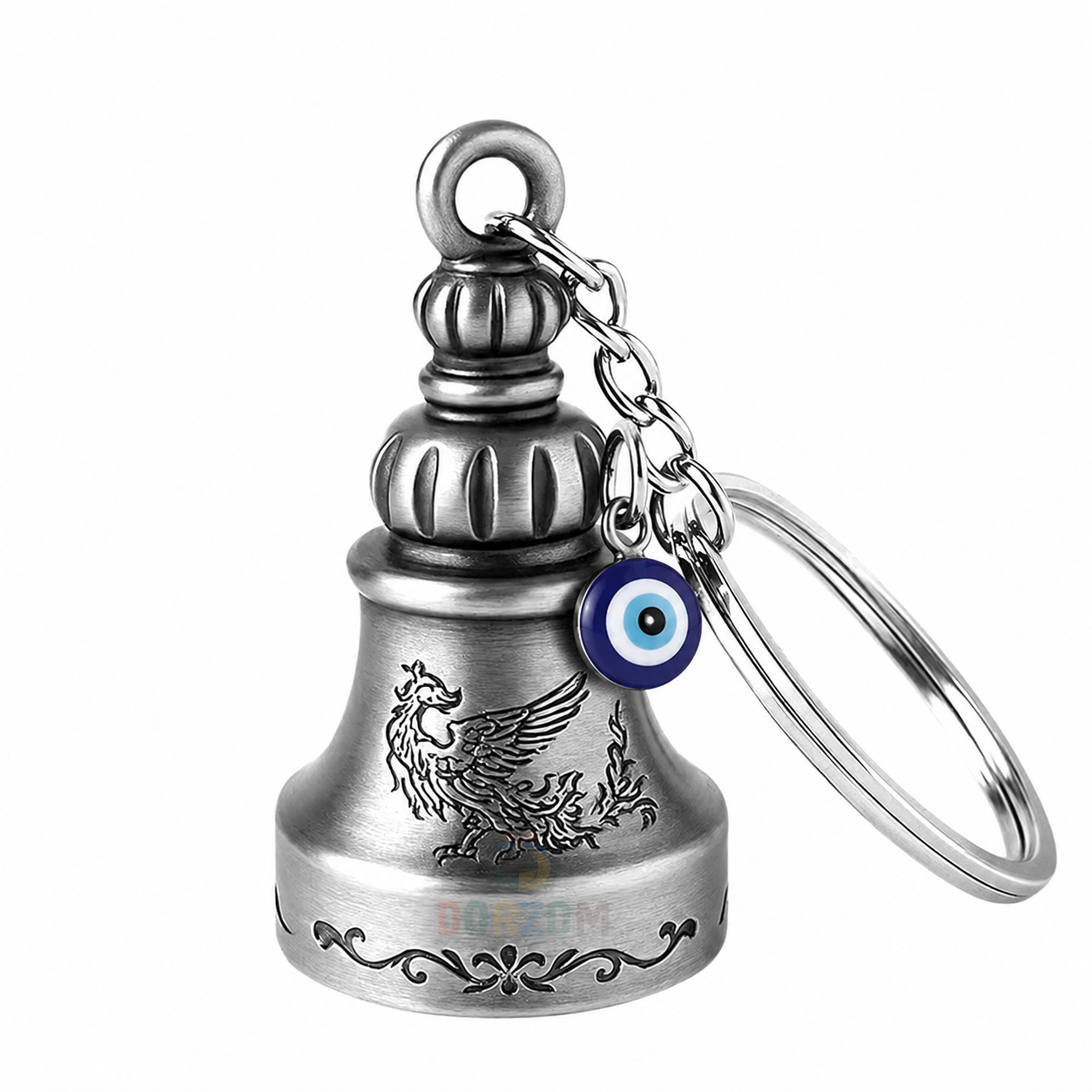 Guardian Bell Keychain | Lucky Riding Bell Keyring for Bikes & Cars | Protection Charm Keychain Gift