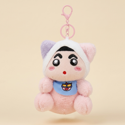 Shinchan Soft Keychain | Cute Shinchan Plush Keychain for Bags & Keys | Cartoon Keyring for Kids & Girls