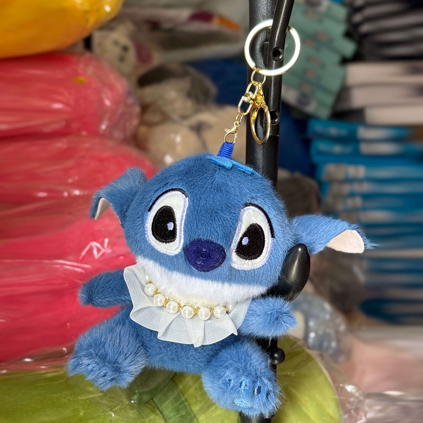 Stitch Soft Keychains | Cute Cartoon Stitch Plush Keychain for Bags & Keys | Kawaii Keyring for Kids & Girls