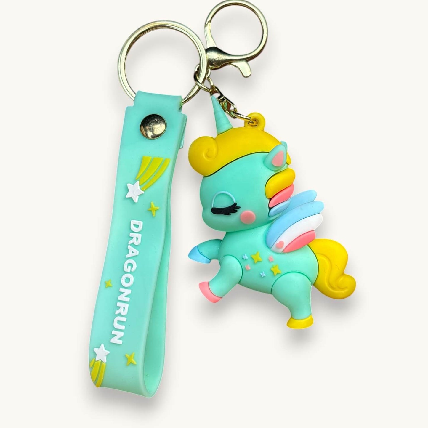 Unicorn Lanyard Keychain | Cute Rainbow Unicorn Neck Strap Keyring for Keys, ID Cards & Mobile