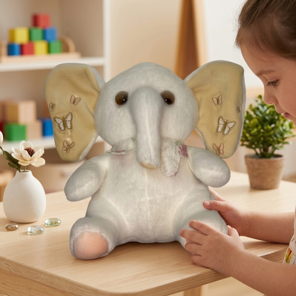 Butterfly Elephant Plush Toy 30CM | Cute Soft Elephant with Wings | Baby Safe Stuffed Animal Gift for Kids